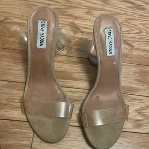 Steve Madden clear sandals